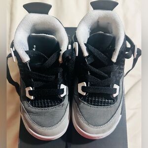 Jordan Kids Black and Gray Sneakers